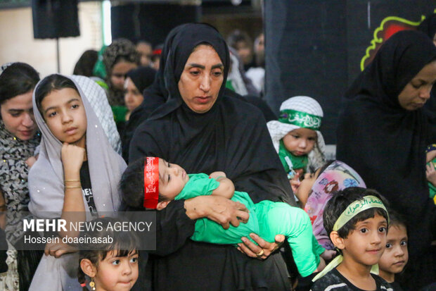 همایش شیرخوارگان حسینی در شهر هشتبندی هرمزگان