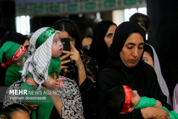 همایش شیرخوارگان حسینی در شهر هشتبندی هرمزگان
