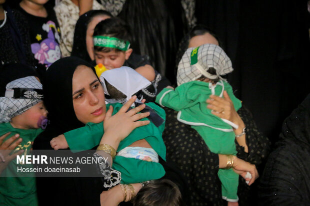 همایش شیرخوارگان حسینی در شهر هشتبندی هرمزگان
