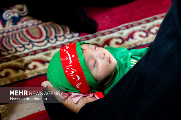 همایش شیرخوارگان حسینی در شهر هشتبندی هرمزگان