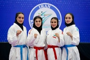جهانی شدن بانوان کاراته با صعود به فینال کومیته تیمی