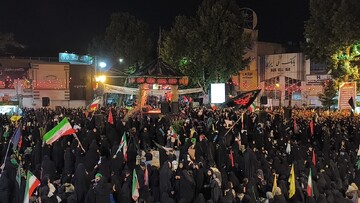 دودمه مردم کرمانشاه در اجتماع شیرخوارگان حسینی