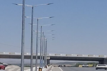 تکمیل روشنایی محور ورودی شهر سامان 