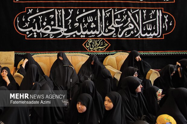 روضه زنانه تکیه کربلایی تقی وطن خواه در قم