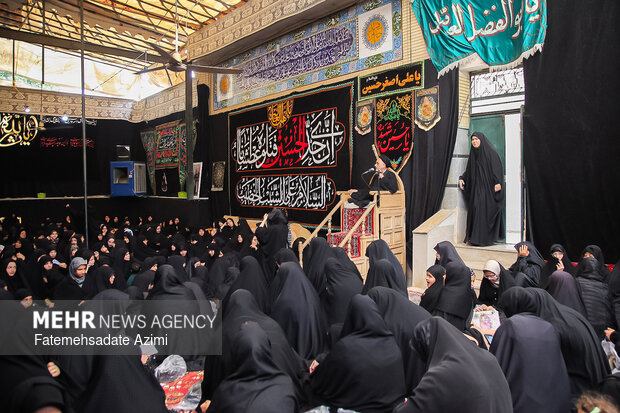 روضه زنانه تکیه کربلایی تقی وطن خواه در قم