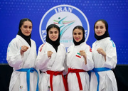 Iran female kumite win gold in AKF Senior Championships