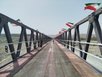 پل حمیری نیکشهر - قصرقند افتتاح شد