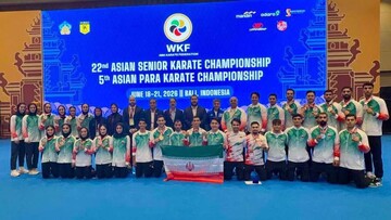 Iranian women grab gold as Karate team finishes runner-up