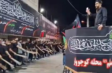 حضور مدیرکل تبلیغات اسلامی آذربایجان‌شرقی در دسته جات حسینی تبریز