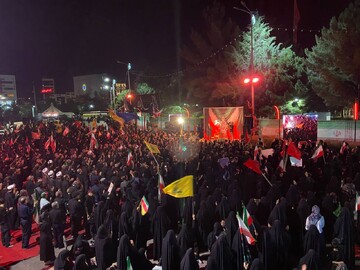 نوای نینوا در قلب کرمان؛ میدان کوثر میعادگاه عزاداران حسینی شد