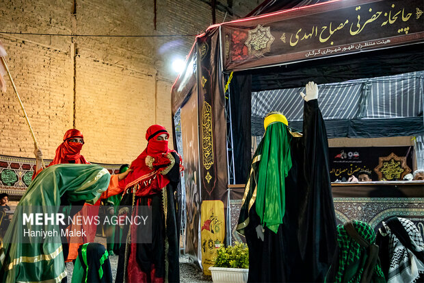 تعزیه خوانی دختران زینبی در گرگان
