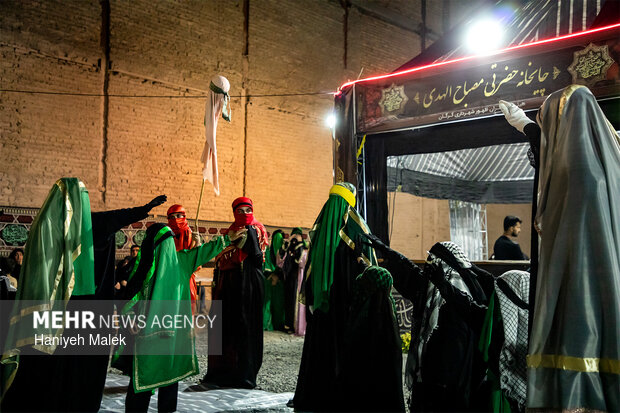 تعزیه خوانی دختران زینبی در گرگان