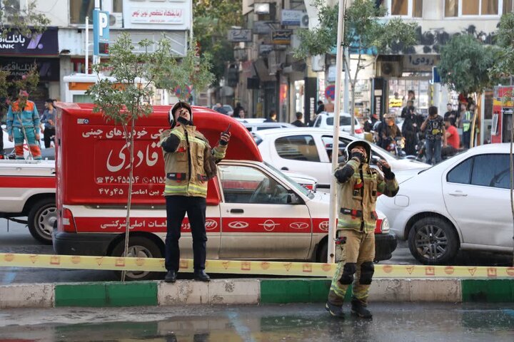 آتش سوزی یک هتل آپارتمانی در خیابان شهید مدرس مشهد