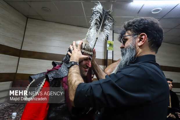 مراسم تعزیه خوانی هیئت عزاداران خاص حسین علیه السلام