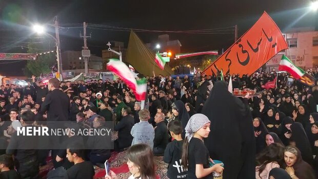 عزاداری و راهپیمایی عاشقان حسینی در مشگین شهر