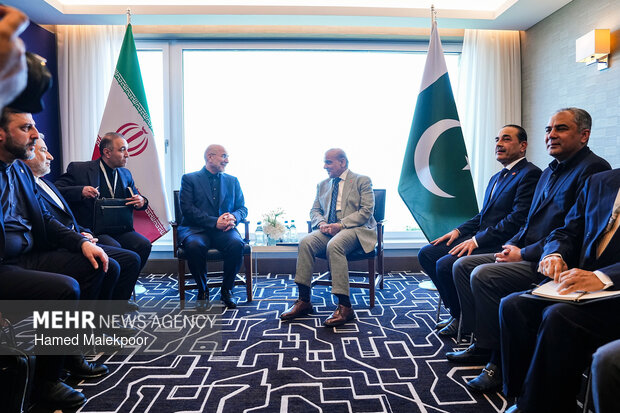 دیدار نخست وزیر پاکستان با محمدباقر قالیباف