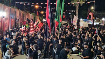 آوج در شب ۱۱۳؛ اجتماع مردمی با حال‌وهوای هفتمین شب محرم