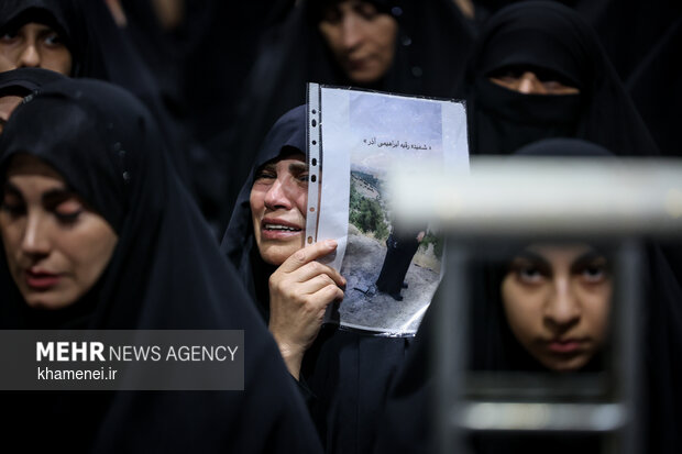 مراسم عزاداری ماه محرم در جوار محل عروج ملکوتی قائد شهید