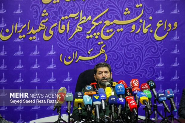 نشست خبری آیین وداع، نماز و تشییع آقای شهید ایران