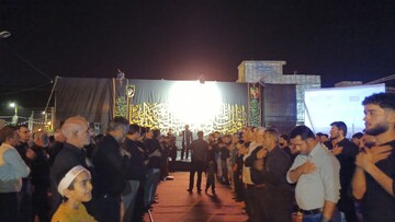 عزاداری مردم چرام در شب هشتم محرم