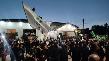 مراسم سوگواری حسینی در جسیدان آستانه اشرفیه