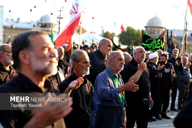 یوم العطش» اجتماع با شکوه پرچمداران حسینی در همدان»