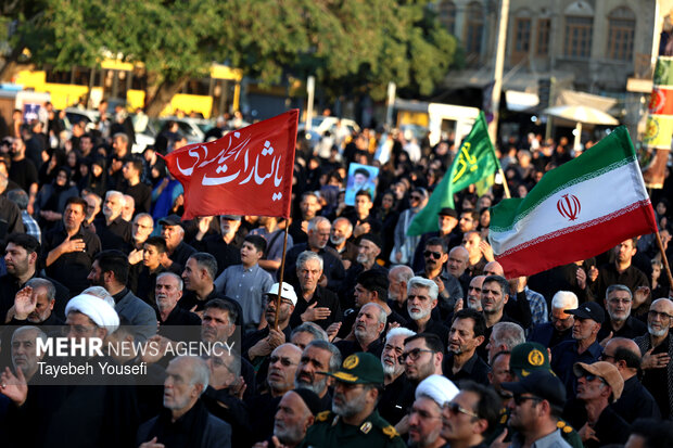 یوم العطش» اجتماع با شکوه پرچمداران حسینی در همدان»