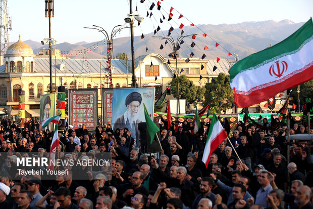 یوم العطش» اجتماع با شکوه پرچمداران حسینی در همدان»