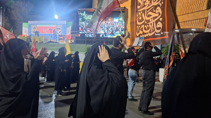 شب صد و چهاردهم لبیک مردم نراق به فرمان رهبری