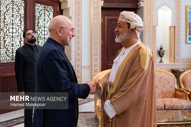 دیدار محمدباقر قالیباف با سلطان عمان در مسقط