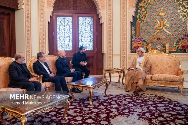دیدار محمدباقر قالیباف با سلطان عمان در مسقط