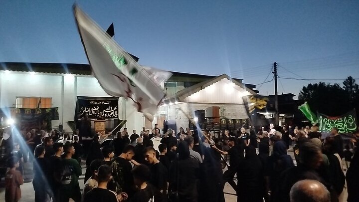 مراسم سوگواری حسینی در جسیدان آستانه اشرفیه