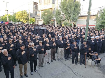 برگزاری اجتماع بزرگ عزاداران حسینی در شهر سریش‌آباد