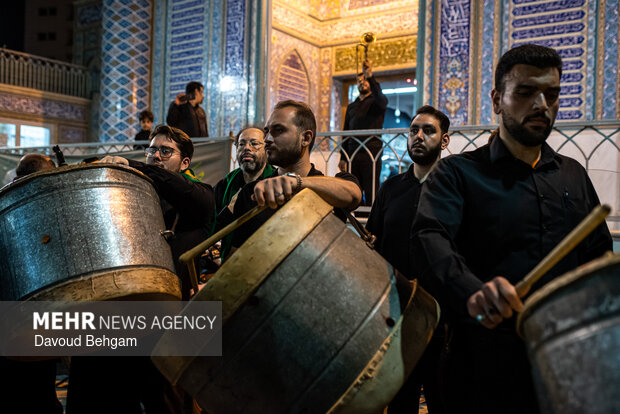 آیین‌ مشعل گردانی نجفی های مقیم مشهد