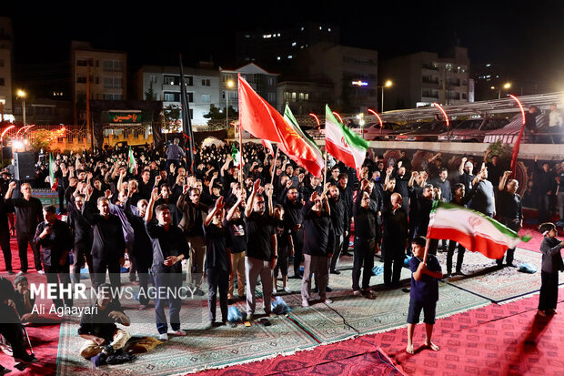 عزاداری شب نهم محرم در هیئت احرارالحسین(ع) ارومیه