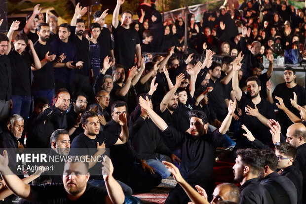 عزاداری شب نهم محرم در هیئت احرارالحسین(ع) ارومیه