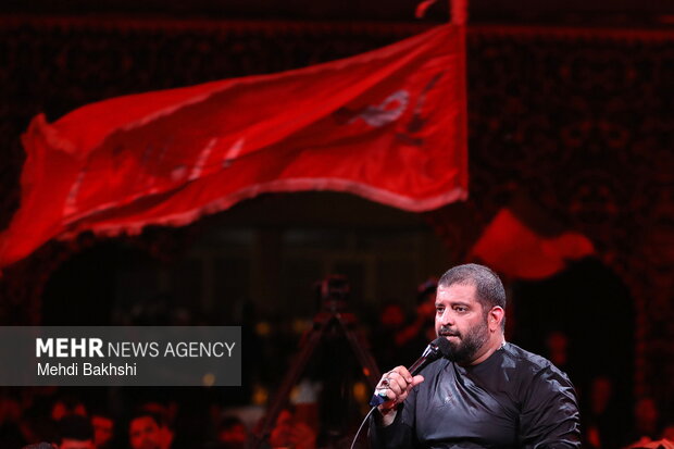 عزاداری شب تاسوعا در هیئت حضرت حسن بن علی(ع) قم