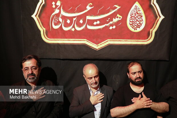 عزاداری شب تاسوعا در هیئت حضرت حسن بن علی(ع) قم