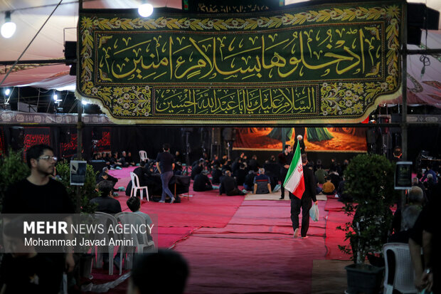 مراسم شب تاسوعا در هیات خادمان مهدی عج قزوین