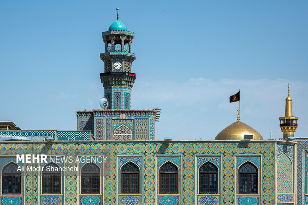 مراسم عزاداری تاسوعای حسینی در حرم رضوی