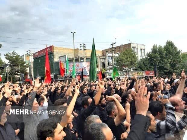 مرزداران پارسآباد در تاسوعا؛ میعادگاه عاشقان علمدار کربلا