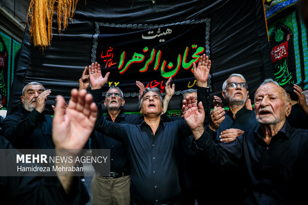 عزاداری روز تاسوعا در بازار تهران