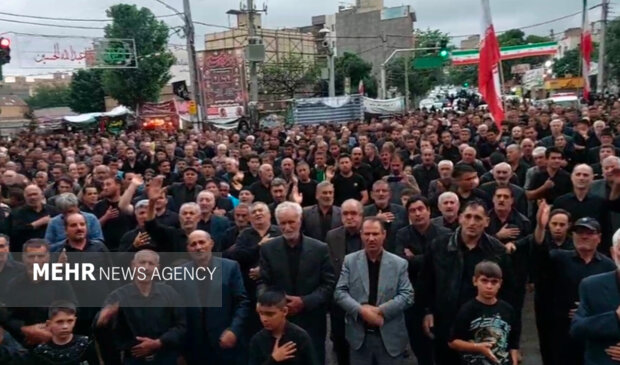 عزاداری تاسوعای حسینی در مشگین شهر