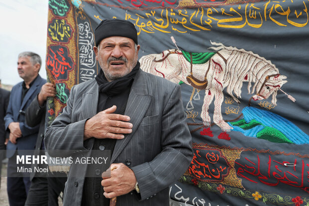 عزاداری روز تاسوعا در روستای آقاباباسنگ