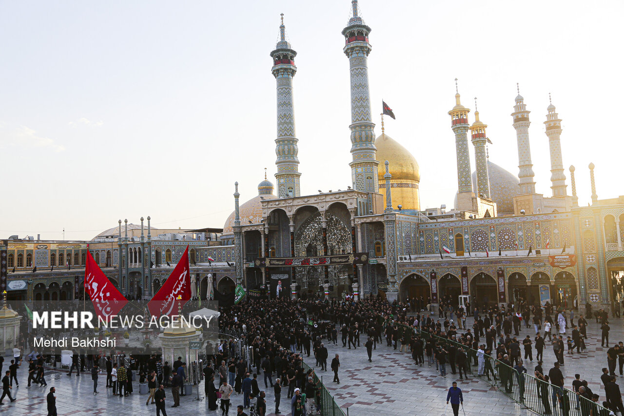 قم در سوگ اربعین سیدالشهدا(ع) غرق ماتم و عزا است