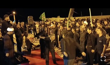 عزاداری مردم مارگون در دهمین شب محرم
