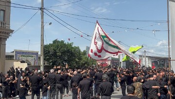 اجتماع هیئت‌های عزاداری در روستای جامخانه