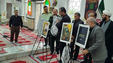 رونمایی از آثار هنری با موضوع شهدای اقتدار در آستانه اشرفیه