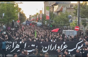 دسته عزاداری مکتب الزهرا زنجان عصر عاشورا