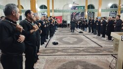 مراسم شام غریبان شهدای دشت کربلا در پارس آباد